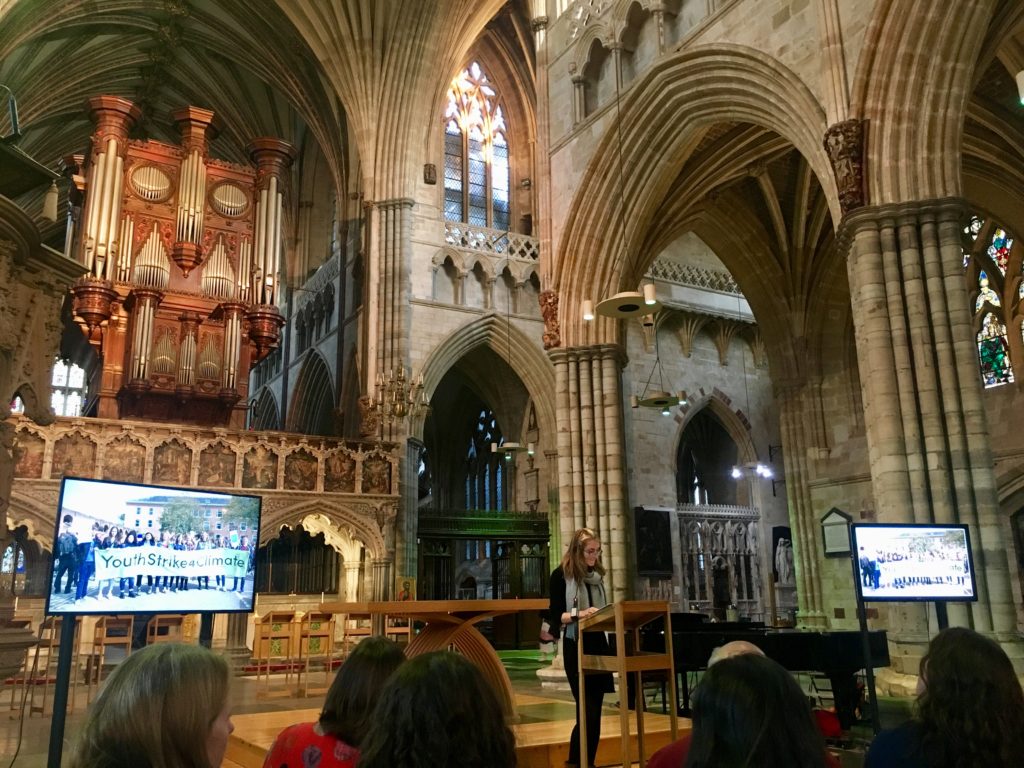 Jess Nicholls, 15, speaking at Holy Ground, Sunday 8/9/19.