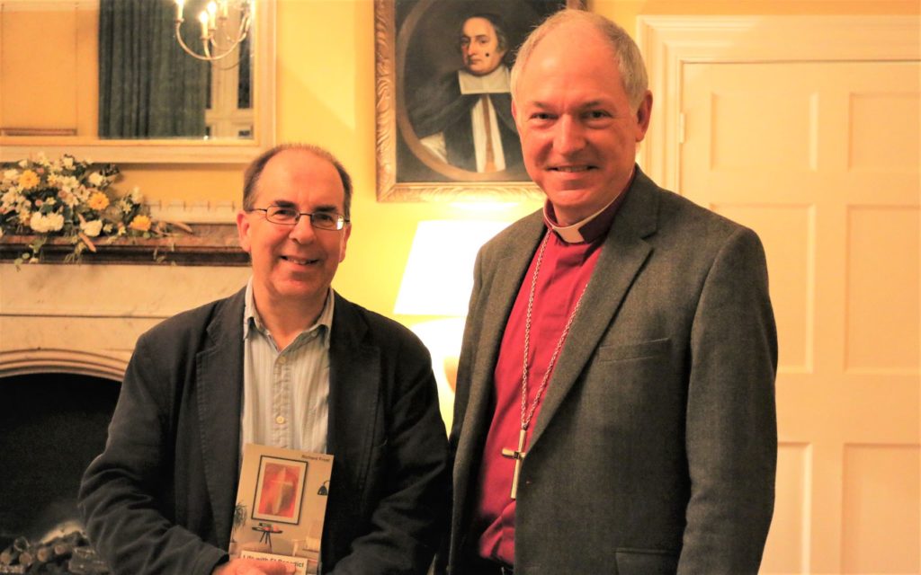 Richard Frost and Bishop Robert with the new book