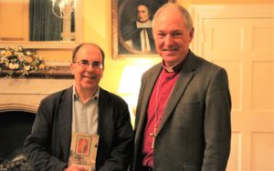 Richard Frost and Bishop Robert with the new book