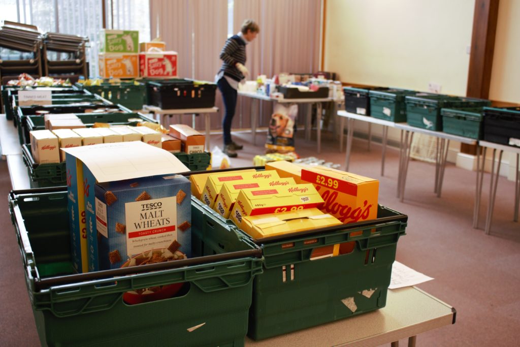 Swapping people in pews for parcels of food - Diocese of Exeter