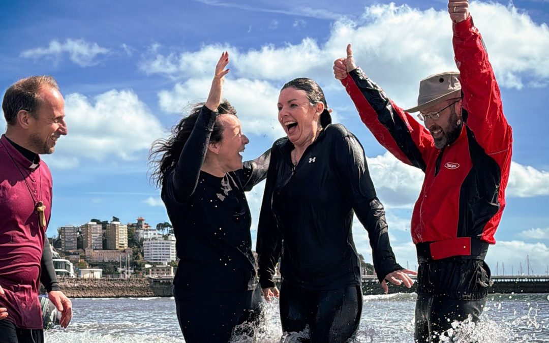 Churches Celebrate Easter Sunday with Sea Baptisms Across Torbay